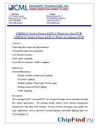 Datasheet CMDA31CB15D13L manufacturer CML